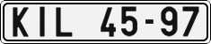 License plate of the Czech Republic, Cars (1960)