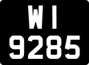 License plate of the United Kingdom, 1903 year system