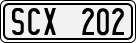 License plate of Sweden, Regular plates
