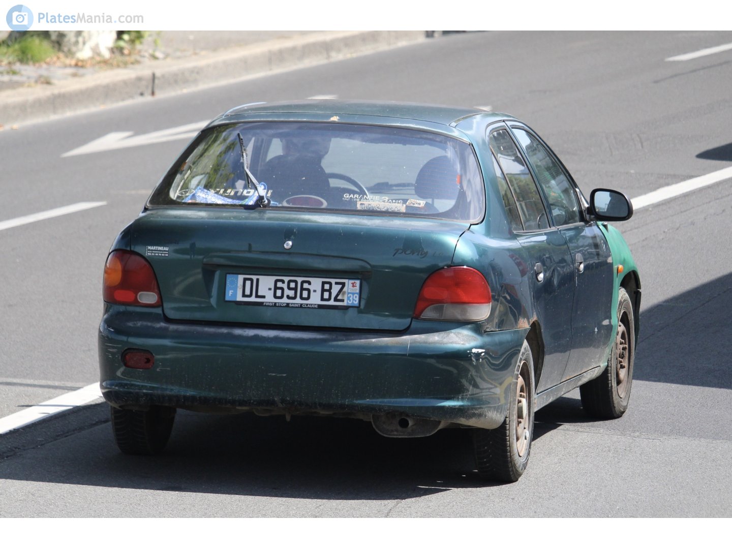 DL-696-BZ, Hyundai Pony 5th gen 5-door Liftback (X3; FR-market), 1994–2000