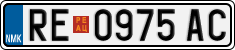 License plate of North Macedonia, Regular plates (2012)