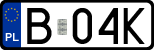 License plates of Poland, Regular car plates