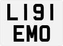 License plate of the United Kingdom, 1983 year system