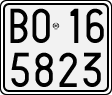 License plate of Italy, Motorcycles (1927 year series)