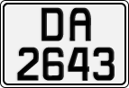 License plate of Norway, Trailers, motorcycles, special vehicles