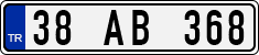 License plate of Turkey, Regular plates