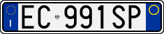 License plate of Italy, Cars (1994 year series)