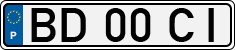License plate of Portugal, Regular plates