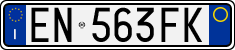 License plate of Italy, Cars (1994 year series)