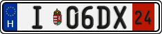 license plates of Hungary, Temporary (2022)