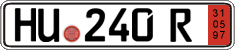 German license plate, Export transit plates