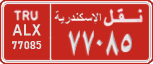 License plate of Egypt, Cars (1999)