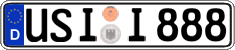 German license plate, Regular plates