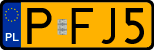 License plates of Poland, Oldtimers