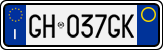 License plate of Italy, Cars (1994 year series)