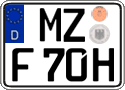 German license plate, Plates for oldtimers (type 
