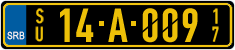 License plate of Serbia, Diplomatic