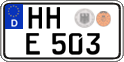 German license plate, Regular plates