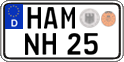 German license plate, Regular plates