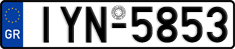 License plate of Greece, Cars