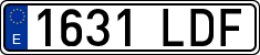 License plates of Spain, Ordinary (2000)