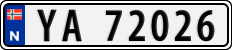 License plate of Norway, Cars