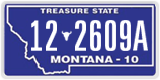 Montana, 1-12345A / 10-1234A