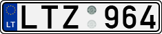 License plate of Lithuania, Cars