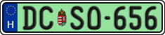 license plates of Hungary, Regular plates (2022)