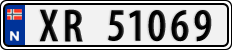 License plate of Norway, Cars