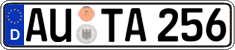 German license plate, Regular plates