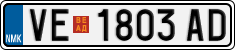 License plate of North Macedonia, Regular plates (2012)