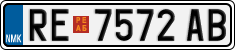 License plate of North Macedonia, Regular plates (2012)