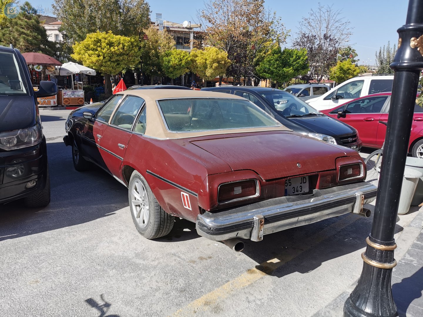 55 JD 343, Chevrolet Chevelle 3rd gen 1973 4-door Sedan (29; A-body), 1972–1973