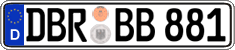 German license plate, Regular plates