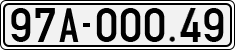 License plate of Vietnam, Cars