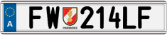 License plate of Austria, Official services and consulates