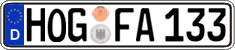 German license plate, Regular plates