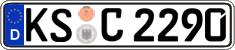 German license plate, Regular plates