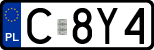 License plates of Poland, Regular car plates