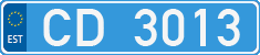 License plate of Estonia, Diplomatic