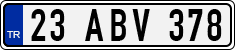 License plate of Turkey, Regular plates