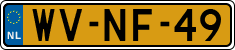 License plate of the Netherlands, Trailers