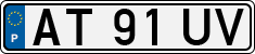 License plate of Portugal, Regular plates