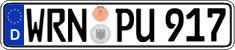 German license plate, Regular plates