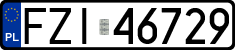 License plates of Poland, Regular car plates