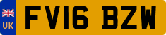 License plate of the United Kingdom, 2001 year system