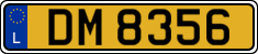 License plate of Luxembourg, 2003 year system