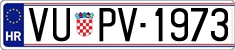 License plate of Croatia, Oldtimers