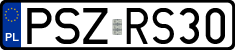 License plates of Poland, Regular car plates